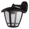 Light bulb bottom for lamp with E27 max60W square black plastic lamp IP44